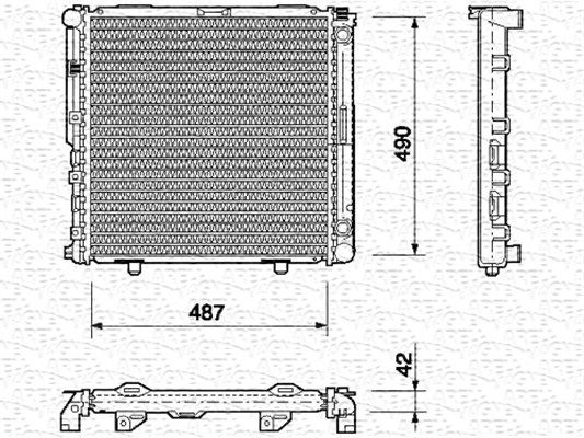 MAGNETI MARELLI Radiators, Motora dzesēšanas sistēma 350213690000